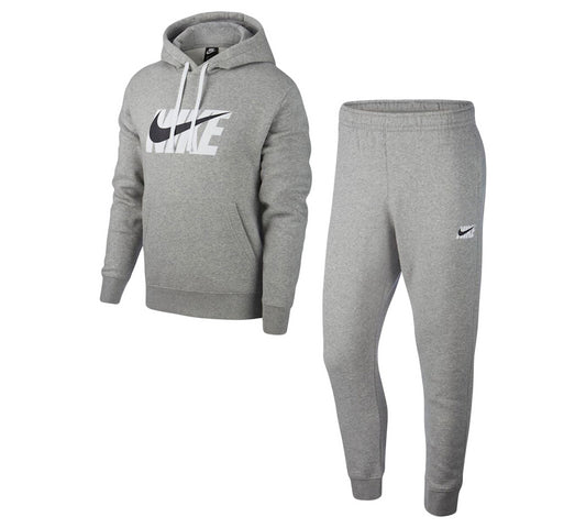 Nike Sweater Hoodie Jogger C1591063 Tracksuit Set Grey UK S-XL