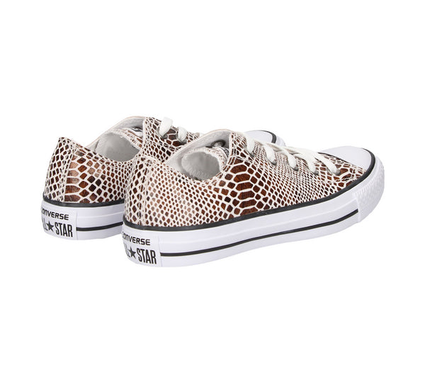 Converse Chuck Taylor 557982C Leather Shoes Snake Skin UK 3-8