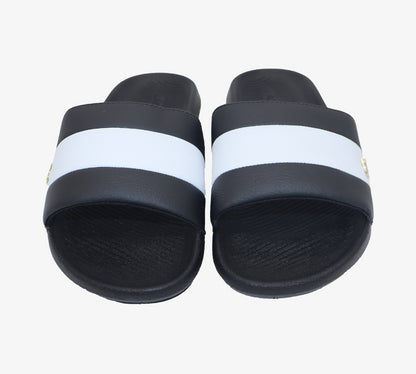 Lacoste Croco 7-39CMA0061312 Slides Black/White UK 6-11