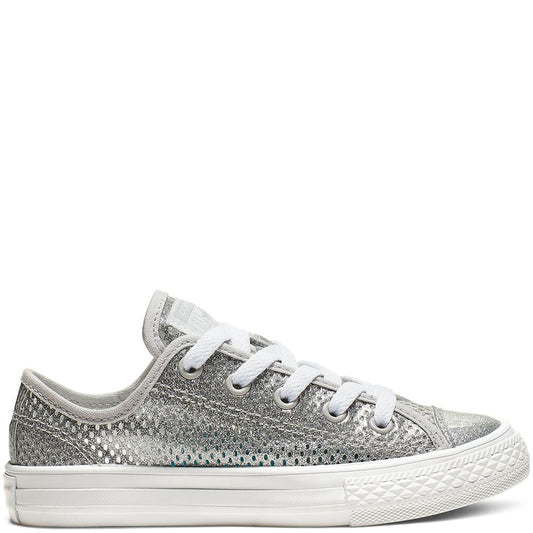 Converse Chuck Taylor All Star OX 664200C Shoes Silver UK 10-5.5