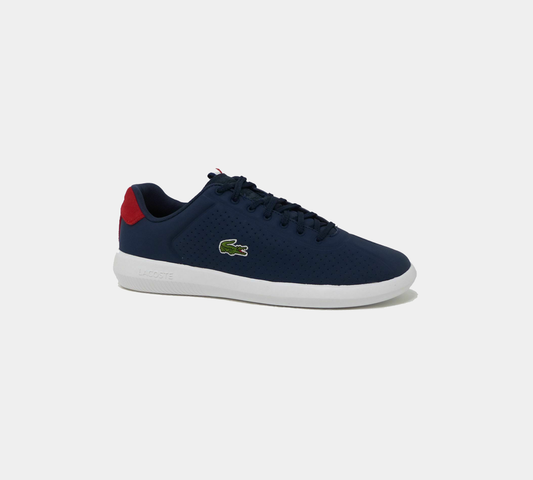 Lacoste Avance Synthetic Trainers Navy Red UK