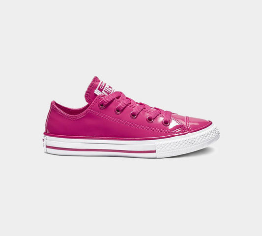 Converse Chuck Taylor All Star Patent 662321C Shoes Pop Pink UK 10-5.5
