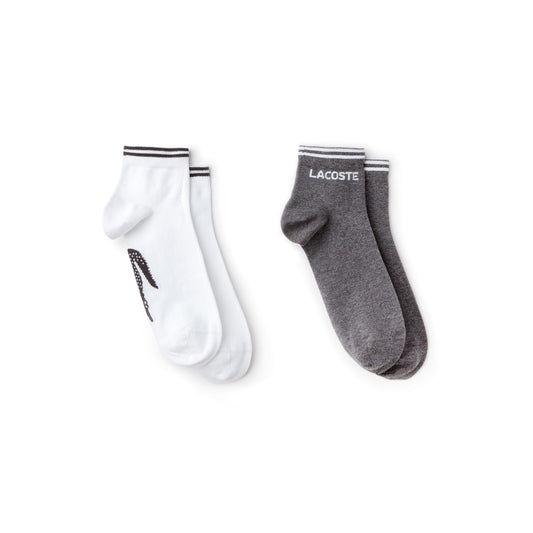 Lacoste (RA8495 00 NJK 4) High Quilaty Ankle Sport Socks 100% Authentic - Grey