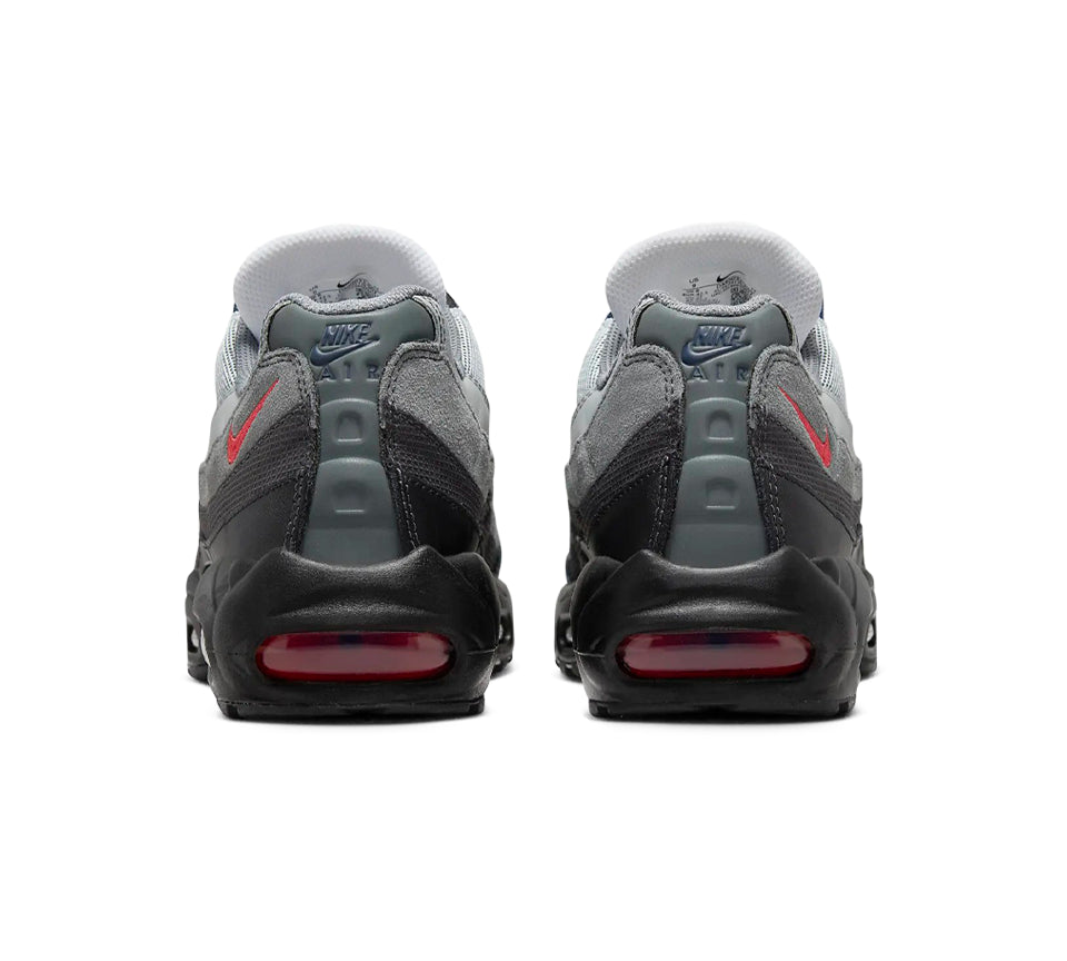 Air max 95 essential trainer white / black hotsell / solar red