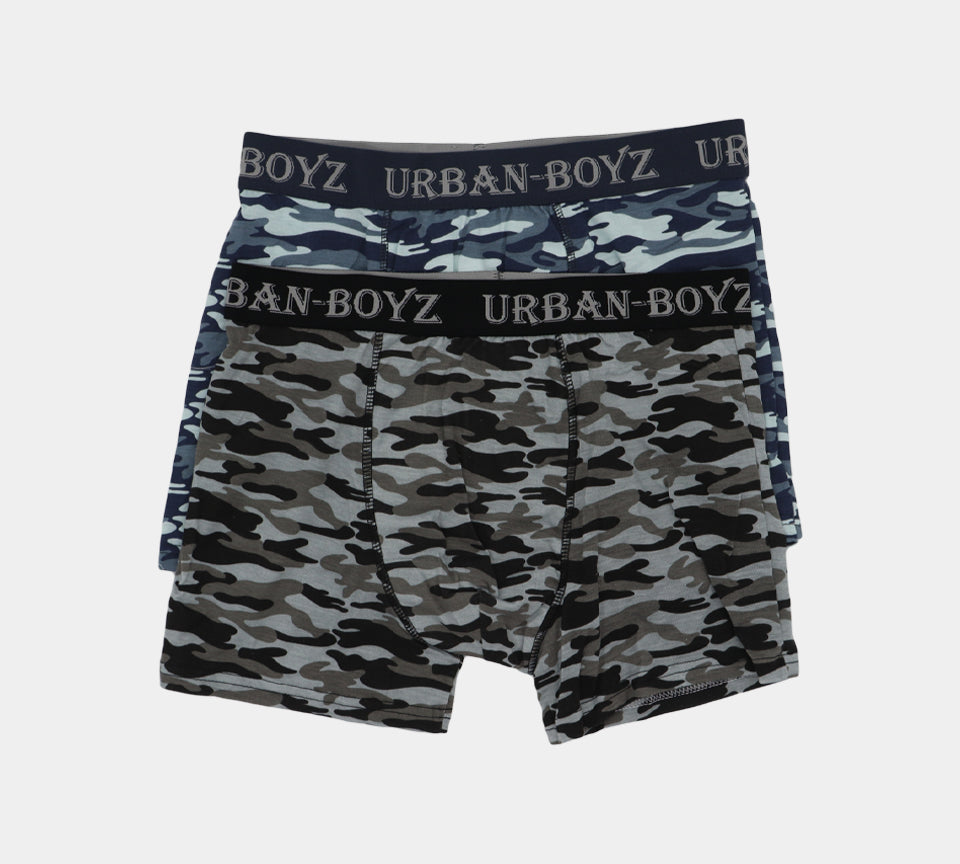 Urban-Boyz Camo Soft Cotton Boxer Shorts