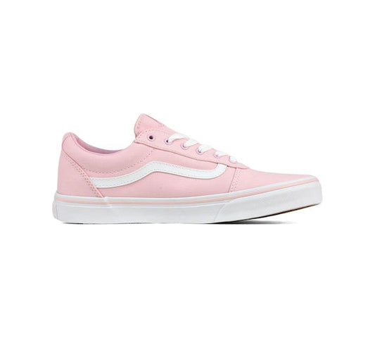 Vans Ward VN0A3TFWVUZ1 Canvas Lace Up Trainers Pink UK 4-5