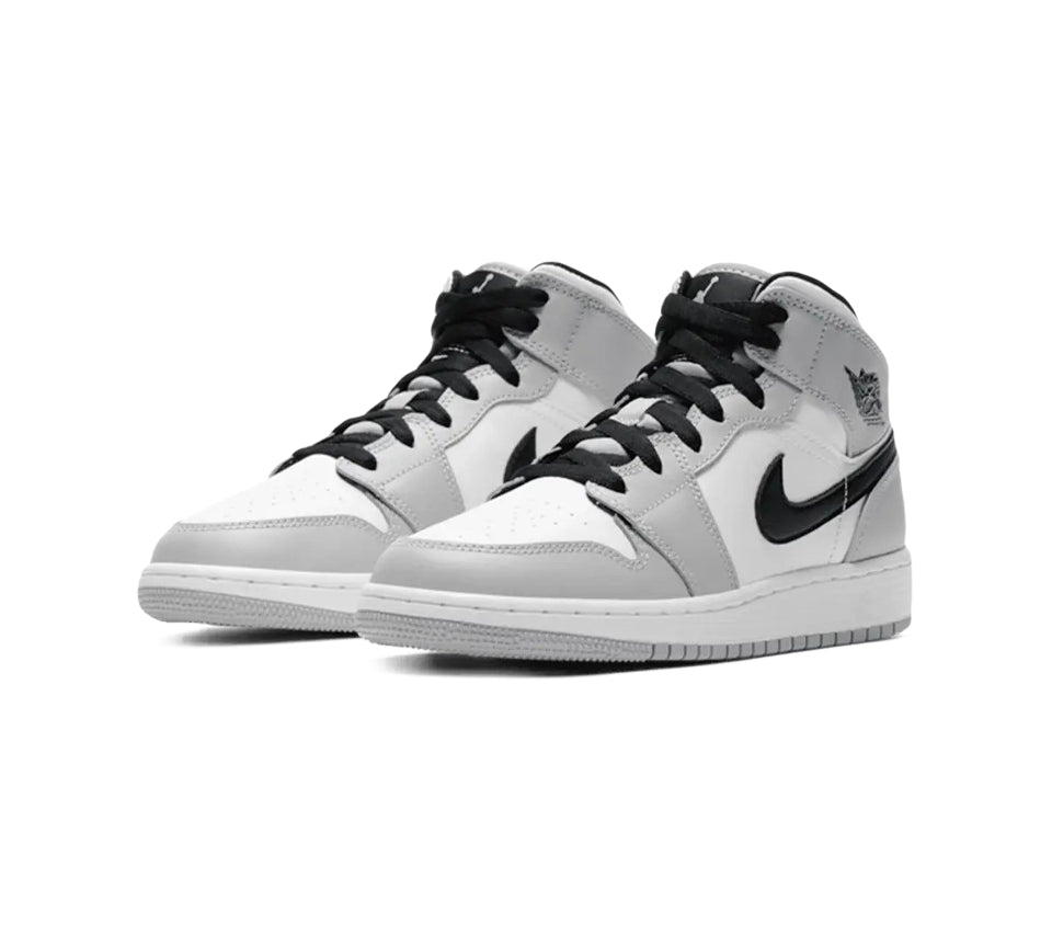 Jordan 1 Mid Light Smoke Grey GS