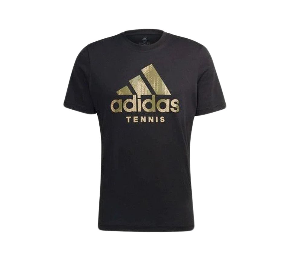 Adidas Camouflage Logo Druck Tennis Sport Rundhals Kurzarm