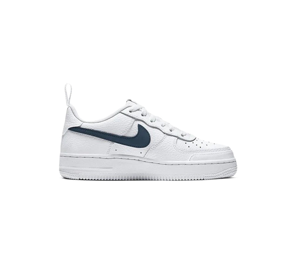 Nike Air Force 1 GS Low White Obsidian Light Smoke Grey UK 4.5