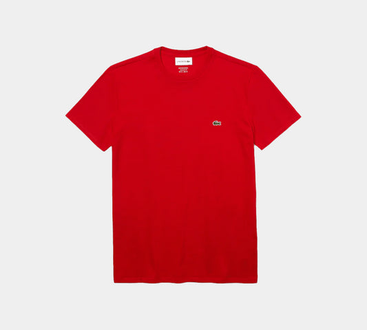 Lacoste Crew Neck Pima TH2038 00 240 Cotton Jersey T-shirt Red S-3XL
