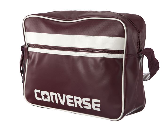 Converse Reporter Sport Messenger Unisex 410493595 Bag Maroon/White One Size