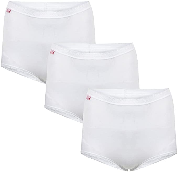 Lot de 3 slips grande taille femme Valentina blanc