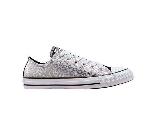 Converse Authentic Glam Chuck Taylor All Star 572042C Shoes Silver/White UK 3-8