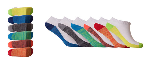 Trainer Socks Fresh Feel Cotton Rich Blend Design M10726 Ankle Invisible Socks Pack UK 6-11