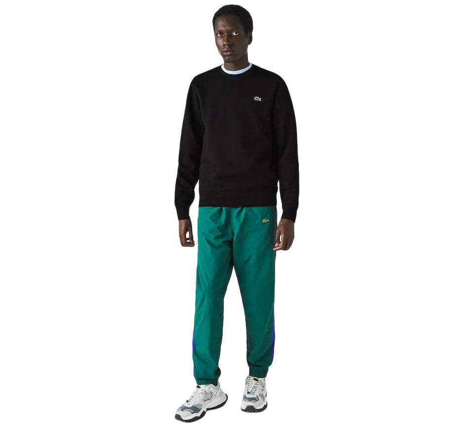 Men's lacoste sport crew neck outlet sweatshirt in solid fleece