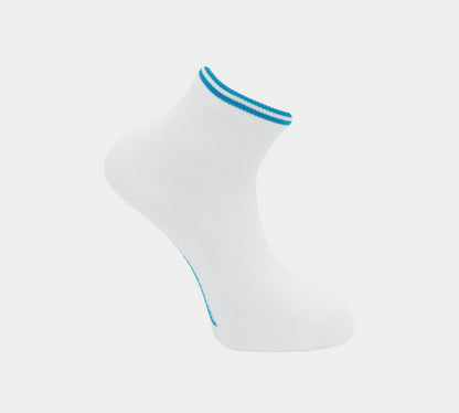 Lacoste 2-Pairs Cotton Jersey Blend Low-Cut RA8495 00 YM1 Socks White/Blue UK 3.5-11