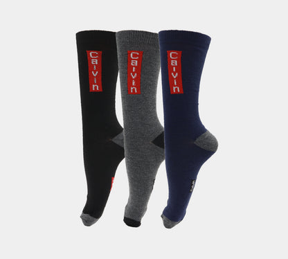 Calvin LONDON MILANO NEW YORK PARIS Smart Suit Work Golf Chaussettes en coton mélangé