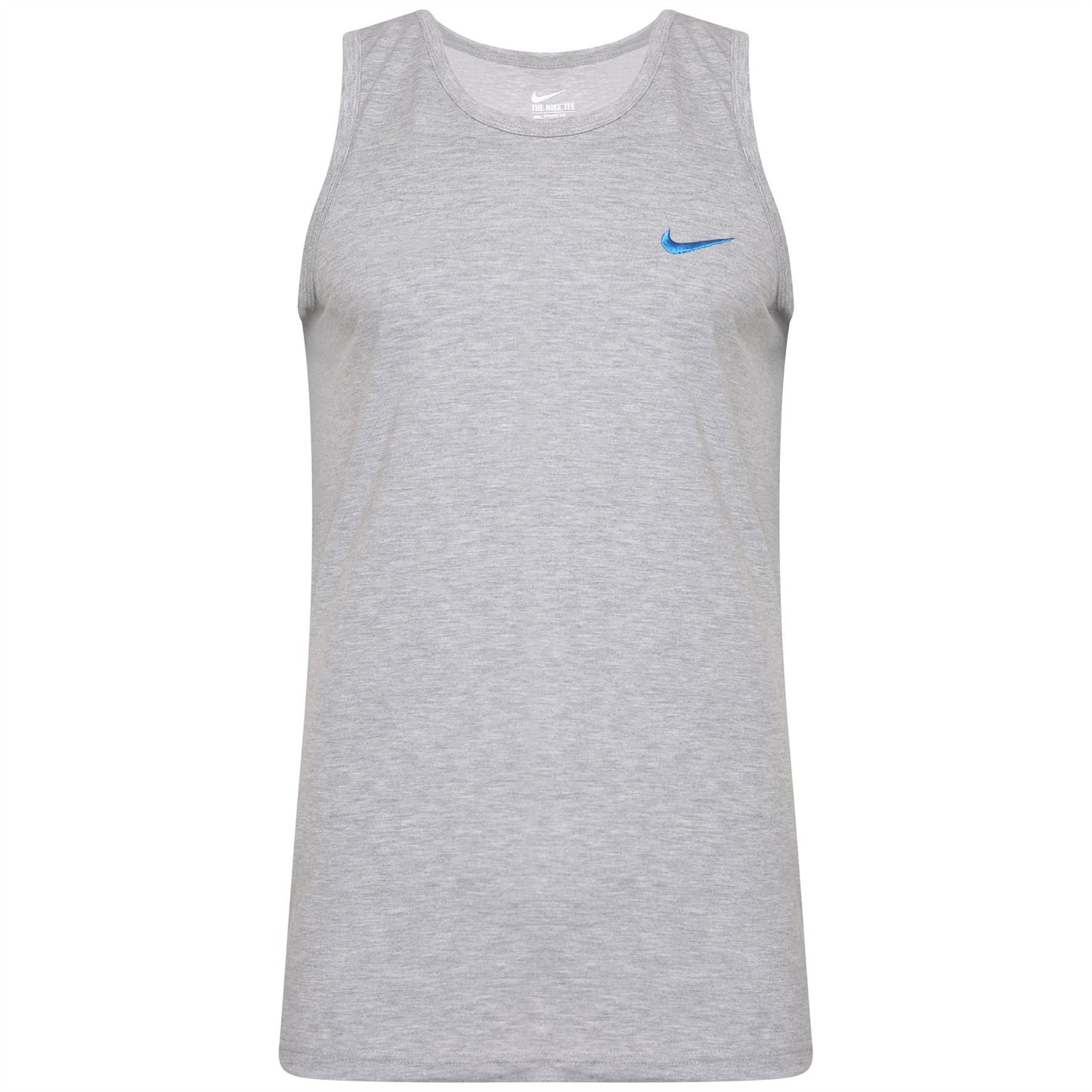 Men's Nike Logo Vest Tank Top Sleeveless T-Shirt Singlet - Grey