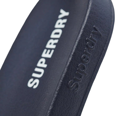 Superdry Core Pool MF310132A 98T Sliders Eclipse Navy UK S-L