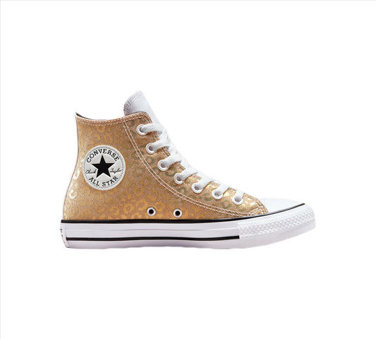 Converse Authentic Glam Chuck Taylor All Star 572040C Shoes Gold UK 3-8