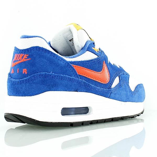 NIKE AIR MAX 1 (GS) BLUE/ORANGE/WHITE 555766 108 Youth