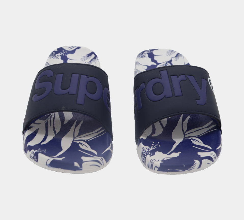 Superdry AOP Beach MF310135A 5DZ Slides Cobalt Hawaiian S-XL