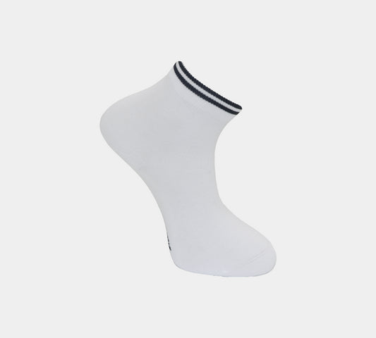 Lacoste 2-Pairs Cotton Jersey Low-Cut RA210400NKJ Socks Grey/White UK 3.5-11
