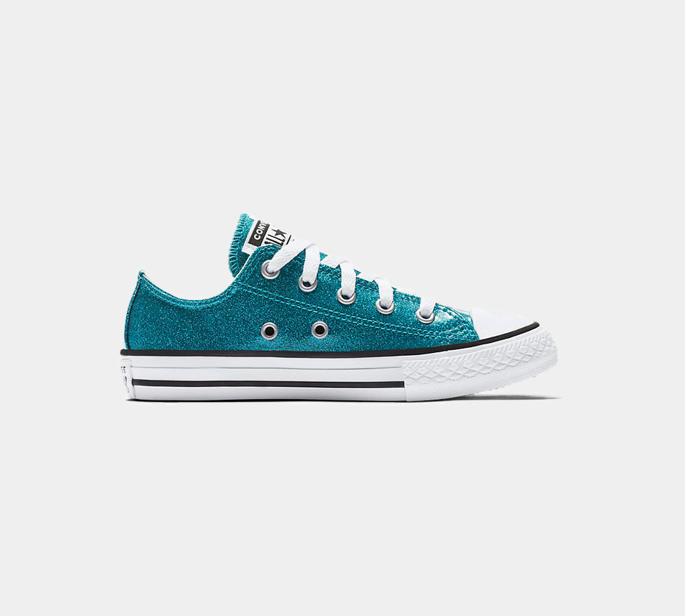 Blue shiny converse Clearance