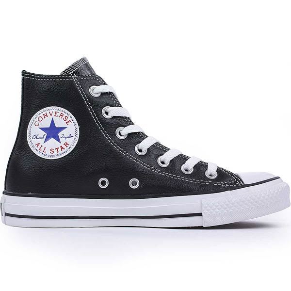 CONVERSE CT ALL STAR 132170C HIGH TOP LEATHER TRAINERS BLACK