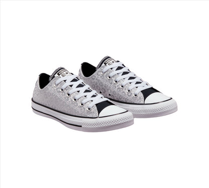 Converse Authentic Glam Chuck Taylor All Star 572042C Schuhe Silber/Weiß UK 3-8