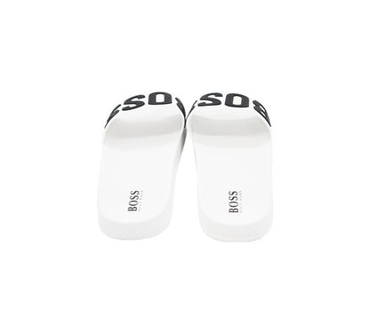 Hugo Boss Wear J29202 10B Slides White UK 10-7.5