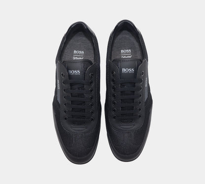 Hugo Boss Low-top Saturn Trainers in Mesh With Rubberised Trims 50455313 001 Black UK 6 -11