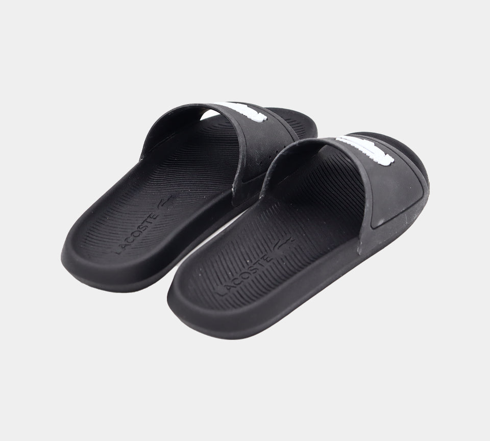Lacoste Croco Slides 7-37CMA0018312 Black/White UK 6-11