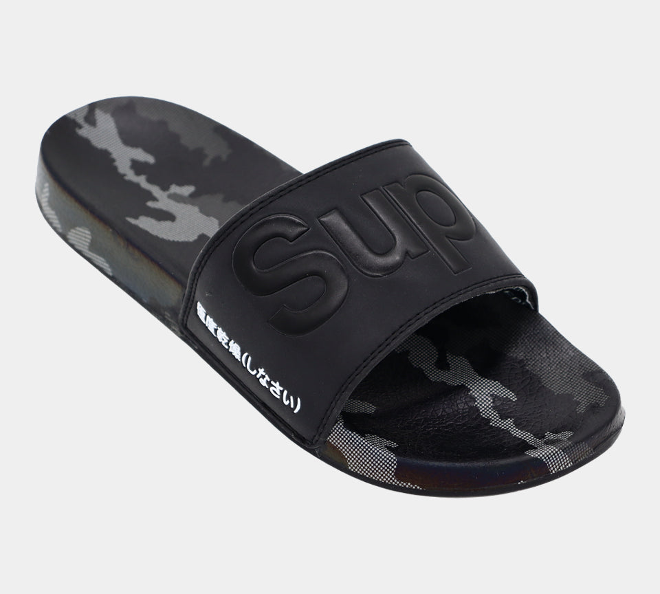 Superdry AOP Beach Slides MF3105STX2L Schwarz/Camouflage S-XL