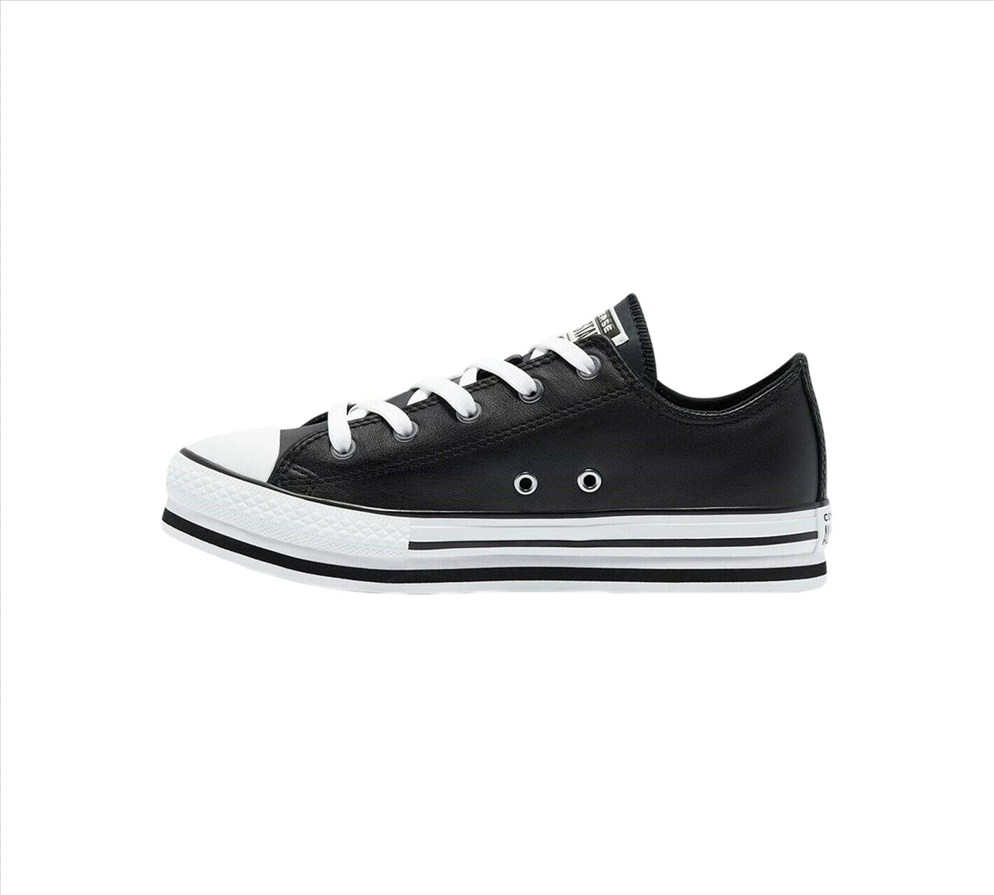 Converse Leather EVA Platform Chuck Taylor All Star 669710C Shoes Black Junior UK 10-5.5