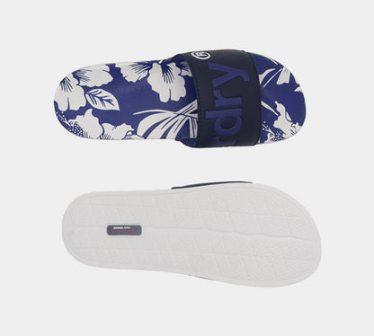 Superdry AOP Beach MF310135A 5DZ Slides Cobalt Hawaiian S-XL