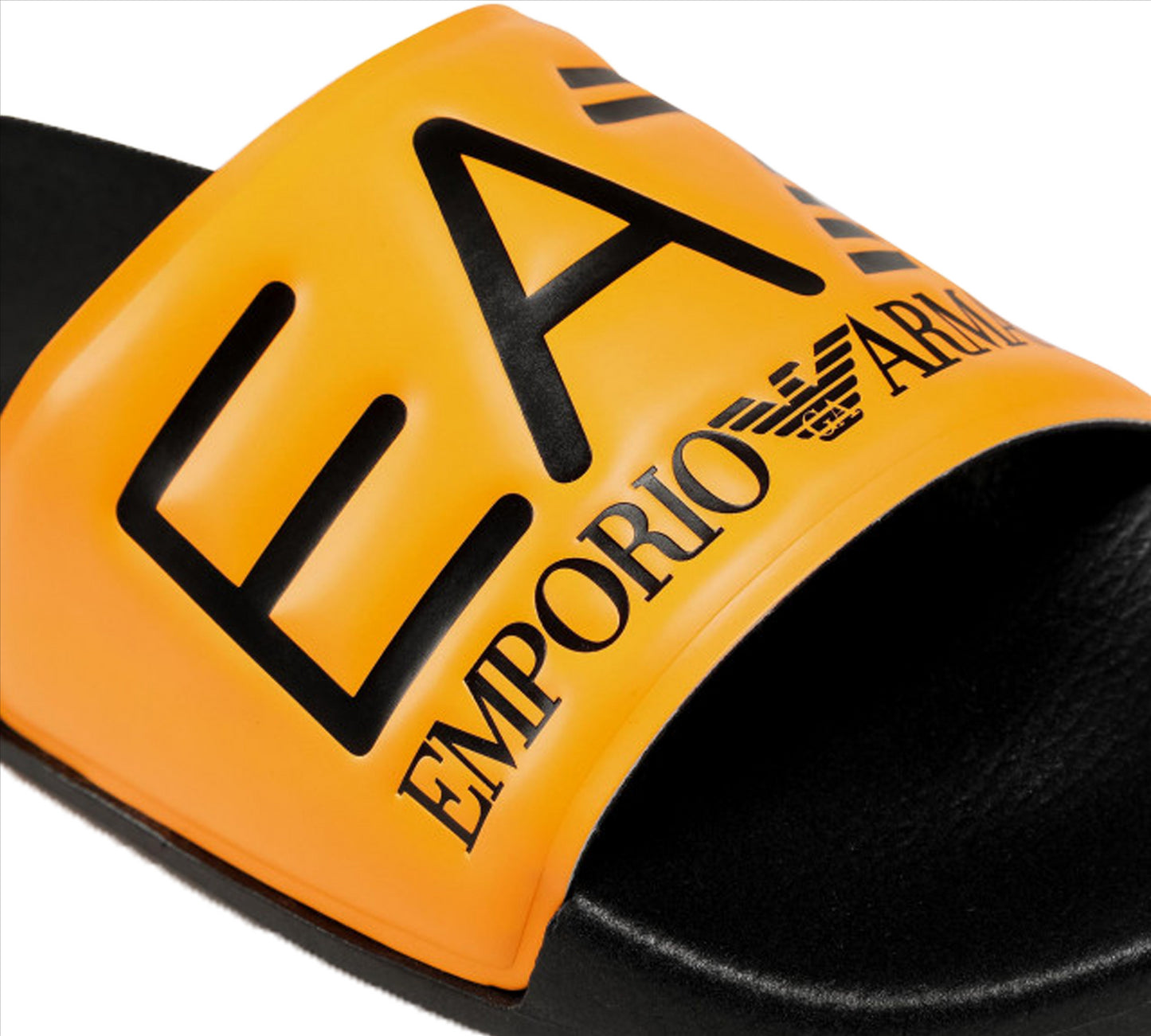 EA7 Emporio Armani Visibility XCP001N474 Sliders Orange Fluo/Black UK 6.5-10