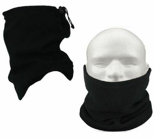 Neck Warmer Winter Snoob Tube Thermal Fleece Motorbike Cycling Mask Unisex Black One Size