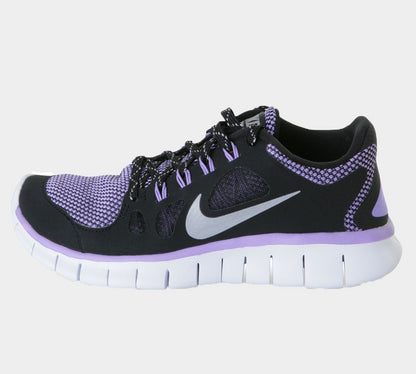 Nike Free 5.0 Le GS 631563 001 Baskets Noir/Violet UK 4