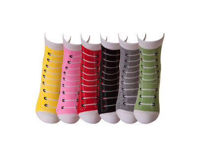 Girls All Star Design Socks UK 9-12