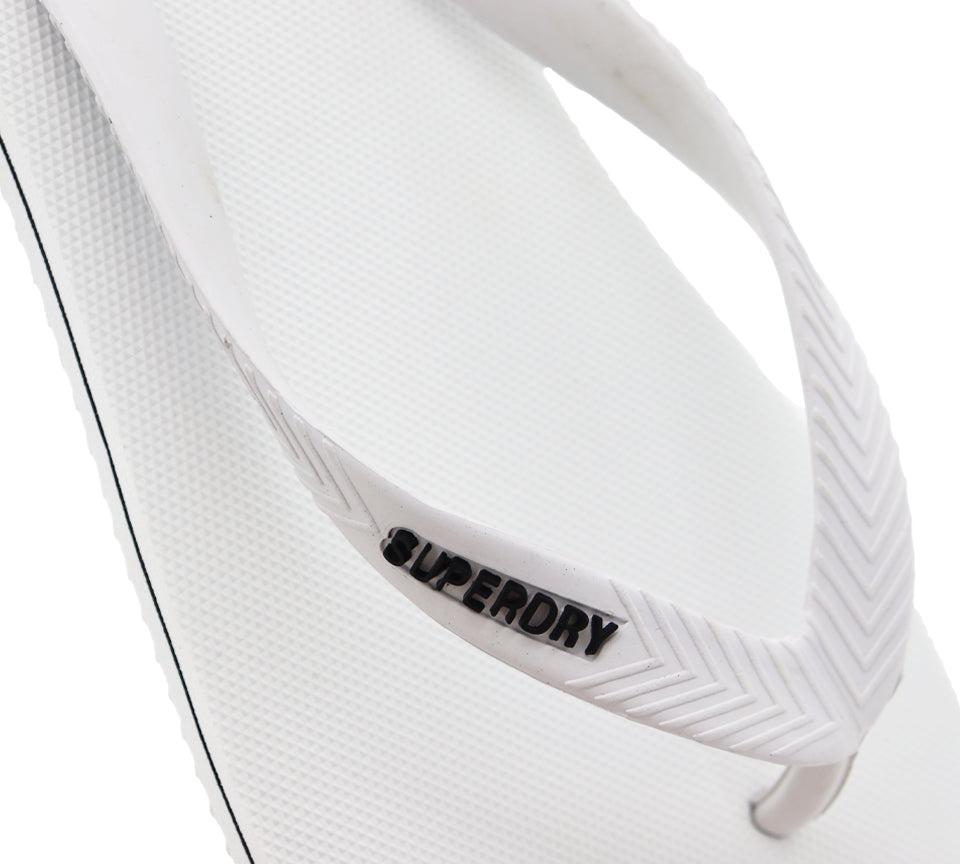 Superdry Classic MF310190A 04C Flip Flops White UK S-XL