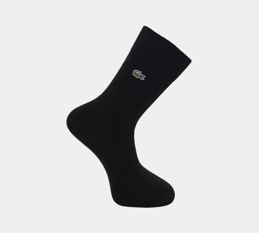 Lacoste Men's Cotton Blend Jersey Long RA7805 00 031 Socks Black UK 3.5-11