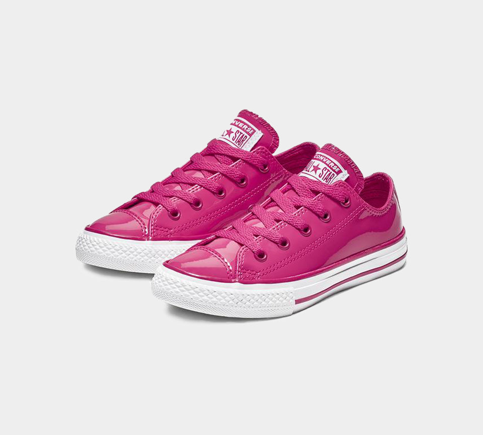 Converse Chuck Taylor All Star Patent 662321C Shoes Pop Pink UK 10