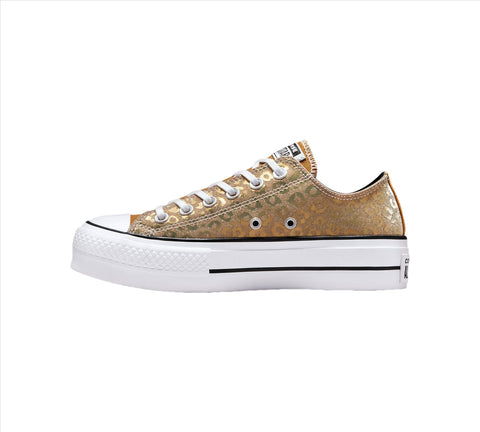 Platform converse clearance gold