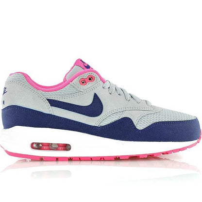Nike Air Max 1 Essential 599820 003 Trainers Grey/Blue/Pink UK 4