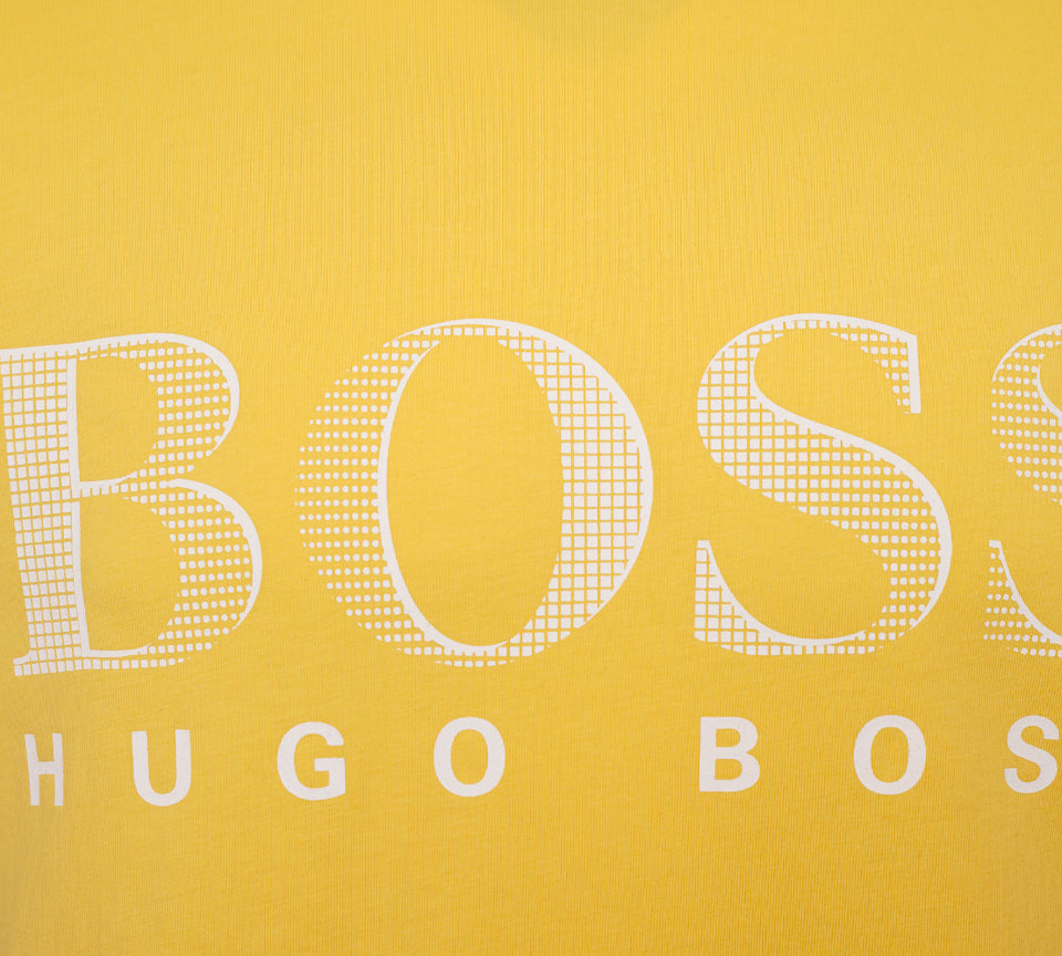 Hugo Boss Relaxed-Fit UPF 50+ Cotton Jersey 50407773 736 Beach Tshirt Yellow S-XXL