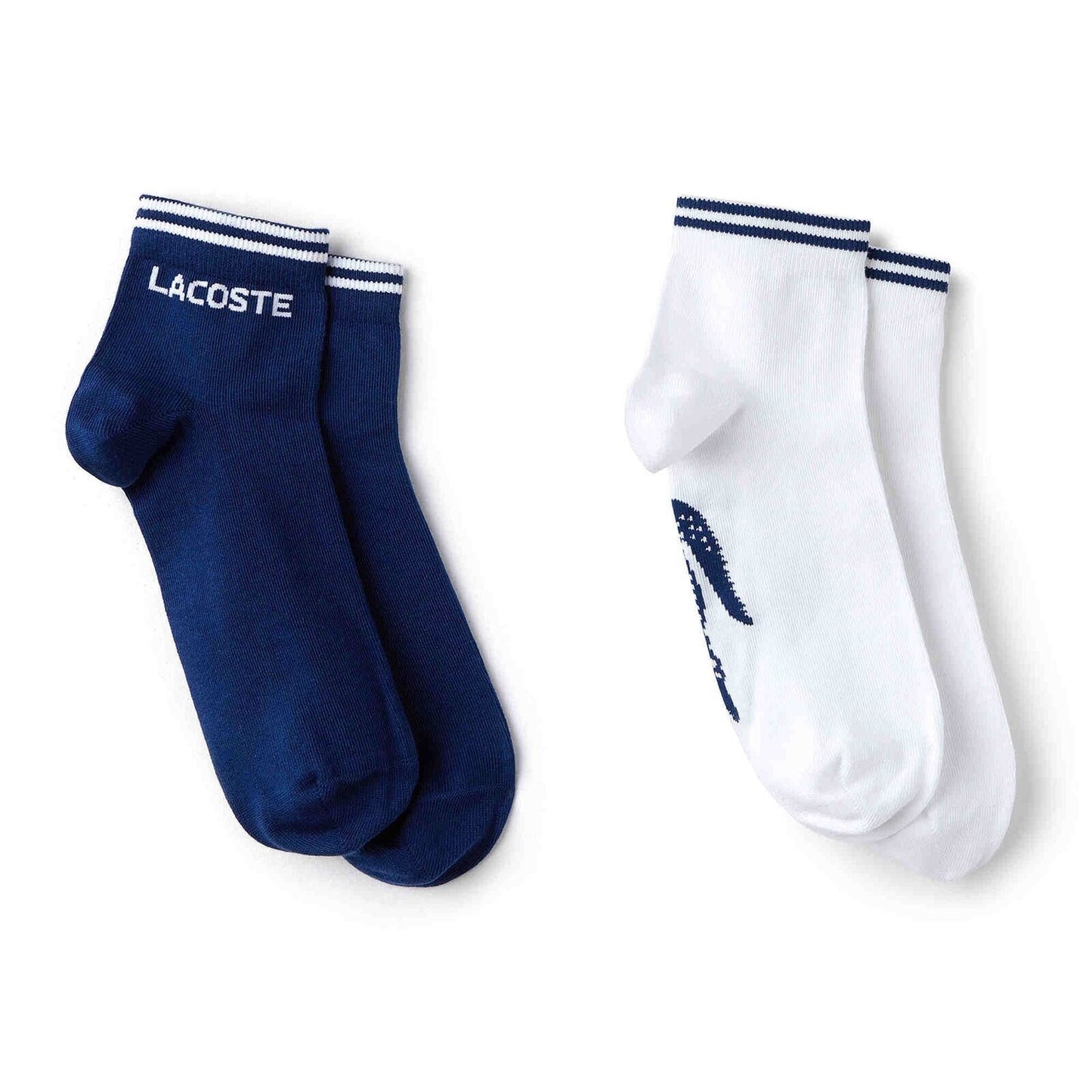 Lacoste Mens Low Cut Ankle Fashion Sport Socks Blue