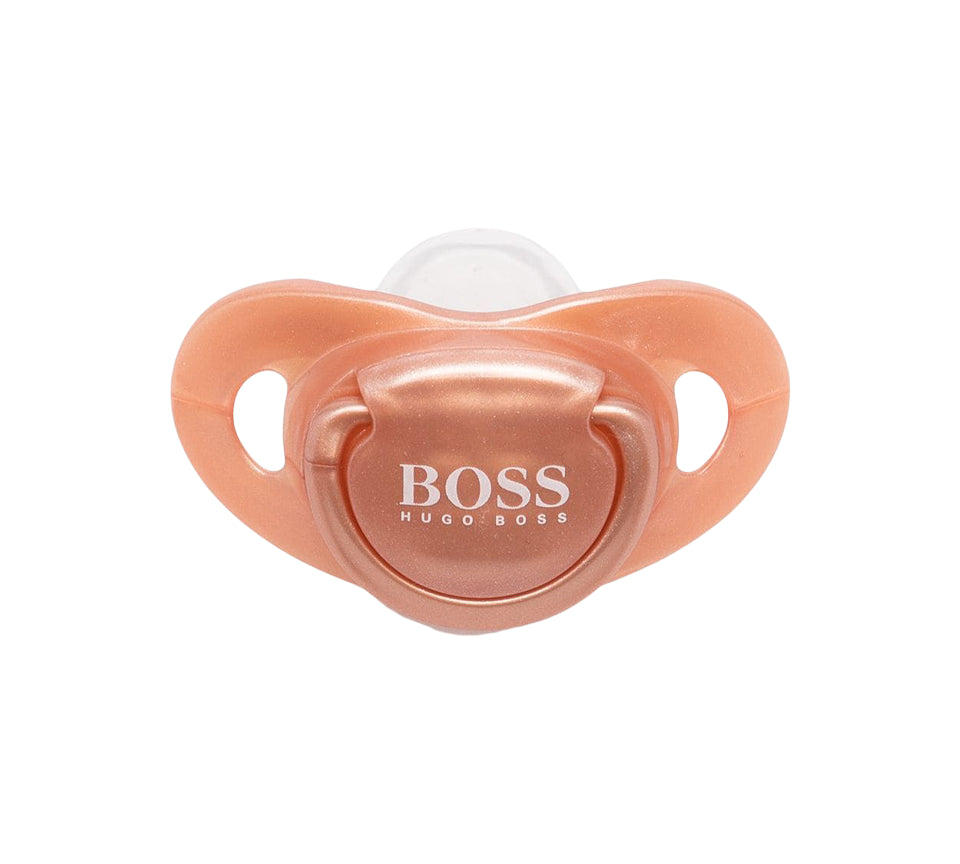 Hugo Boss Baby Infant J90M59Z95 Pacifier Gold Pink One Size