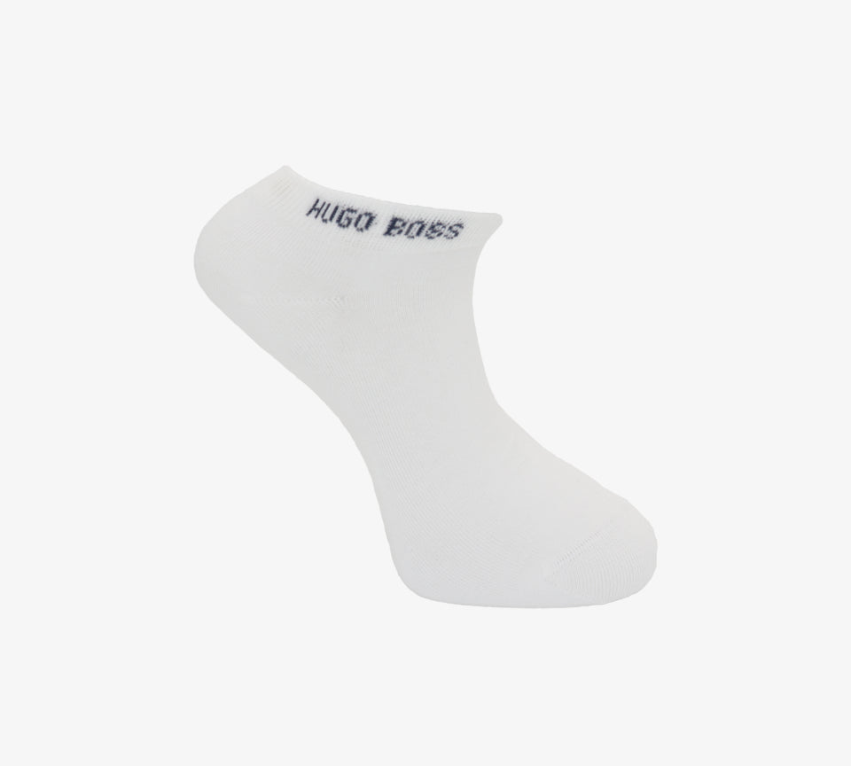 Hugo Boss 50428744 101 Ankle Socks-White UK 5.5-8/8.5-11