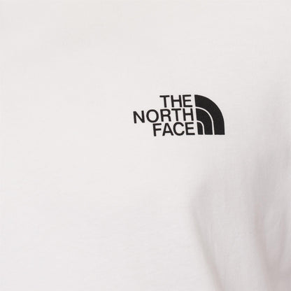 The North Face Simple Dome Cotton Logo Sports T-Shirt Top - White
